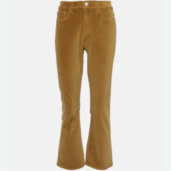 FRAME
Le Crop Mini Boot Velveteen bootcut jeans velveteen Pants camel color 26 - Picture 1 of 6